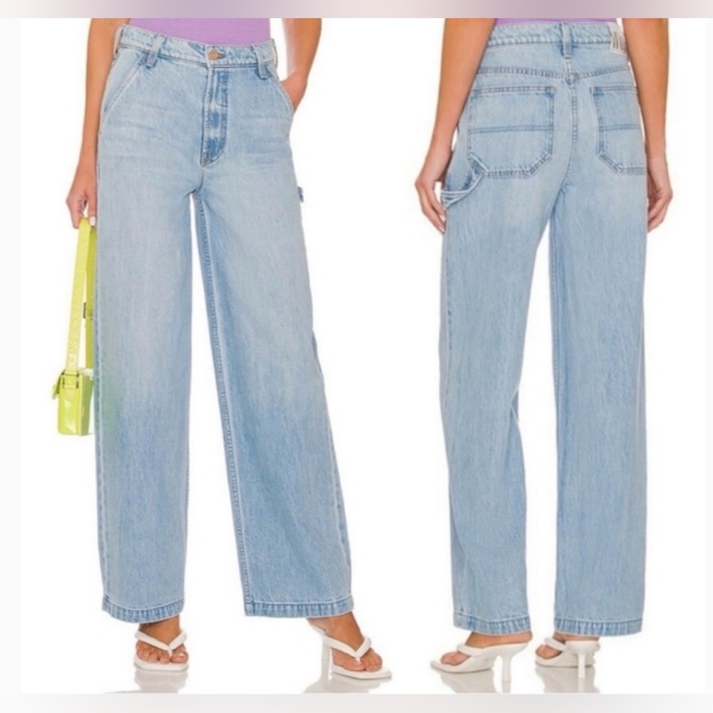 MOTHER Snacks The Fun Dip Utility Puddle Jeans